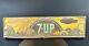 Vintage 1960's Double Sided Metal 7up Sign