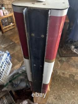 Vintage 1986 Large Metal Double Sided Figural Winston Cigarettes Pack Sign