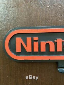 Vintage 1988 Nintendo Double Sided Hard Plastic Store Display Sign M Series