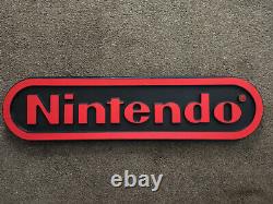 Vintage 4-foot Nintendo Double-Sided Hanging Nintendo Store Sign