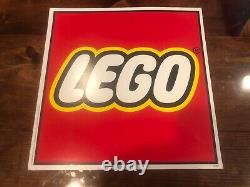 Vintage 90s Retail Lego Logo Display! Double Sided Sign! KB Toys Advertisement