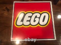 Vintage 90s Retail Lego Logo Display! Double Sided Sign! KB Toys Advertisement