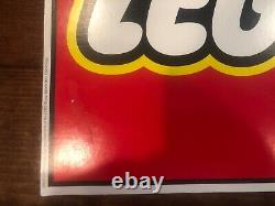 Vintage 90s Retail Lego Logo Display! Double Sided Sign! KB Toys Advertisement