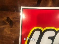 Vintage 90s Retail Lego Logo Display! Double Sided Sign! KB Toys Advertisement