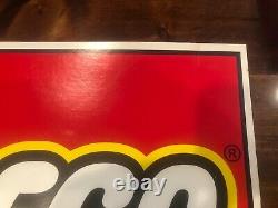 Vintage 90s Retail Lego Logo Display! Double Sided Sign! KB Toys Advertisement