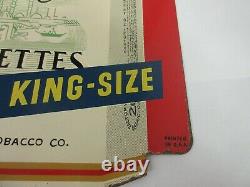 Vintage Advertising Chesterfield Tin Sign Store Double Sided Flanged M-142