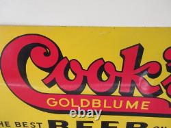Vintage Advertising Cook's Beer Tin Double Sided Sign Wall Sign 729-l