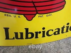 Vintage Advertising Double Sided Pennzoil Lube Sign Excellent Cond Oil Gas M-422