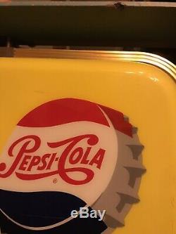 Vintage Advertising HAVE A PEPSI DOUBLE SIDED 1950s Diner Light All Original