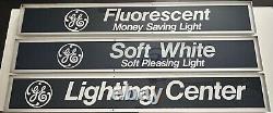 Vintage Advertising Signs GE Lighting Double Sided 48 X 7