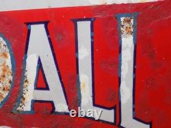 Vintage Ask For Kendall Motor Oils Porcelain Double Sided Sign