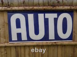 Vintage Auto Double Sided Metal Sign