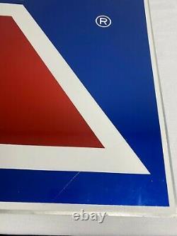 Vintage BIG A Auto Parts Double Sided Metal Sign 36 x 23 1970s Car Garage