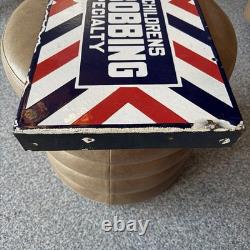 Vintage Barber Shop Double Sided Flange Sign