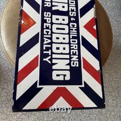 Vintage Barber Shop Double Sided Flange Sign