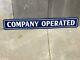 Vintage Company Operated Sign Dsp Double Sided Porcelain Gas Oil Old Advertising