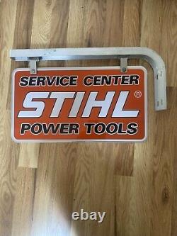 Vintage Chain Saw Sign, STIHL, Stihl Sign, 80's Nos! Double Sided