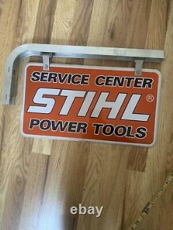Vintage Chain Saw Sign, STIHL, Stihl Sign, 80's Nos! Double Sided