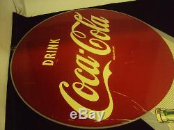 Vintage Coca-cola Double Sided Flange Sign 151-q