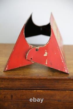 Vintage Corduroy Tire Display Stand Service Station Metal Sign RARE gas oil red