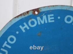 Vintage Curtis Keys Double Sided Metal Sign