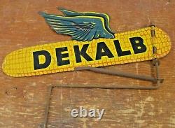 Vintage DEKALB Corn Seed Farming Double Sided Sign Weather Vane