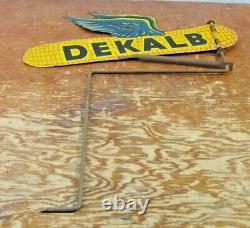Vintage DEKALB Corn Seed Farming Double Sided Sign Weather Vane