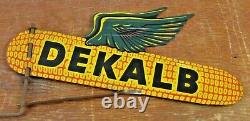 Vintage DEKALB Corn Seed Farming Double Sided Sign Weather Vane