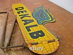 Vintage DEKALB Corn Seed Farming Double Sided Sign Weather Vane