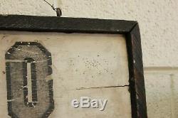 Vintage Double Sided Advertising Trade Sign Hand Painted Radio Service Wood 1930
