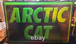 Vintage Double Sided Arctic Cat Dealer Sign