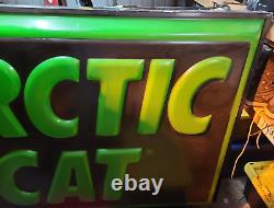 Vintage Double Sided Arctic Cat Dealer Sign