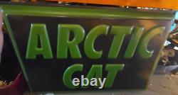 Vintage Double Sided Arctic Cat Dealer Sign