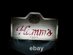 Vintage Double Sided Hamm's Beer Electric Light-Up Bar Sign 25L x 14.5H x 4W