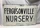 Vintage Double Sided Shabby Metal Fergusonville Nursery Sign Chic Old 1413-23b