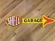 Vintage Double Sided Shell Garage Porcelain Gas Station Sign