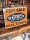 Vintage Double Sided Sign United Farm Agency For Sale Real Estate