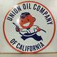 Vintage Double Sided Union Oil Company Of California Gas Porcelain Enamel Sign