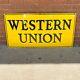 Vintage Double-sided Western Union Porcelain Sign