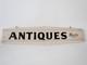 Vintage Double Sided Wooden Sign Antiques