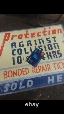 Vintage Double-sided Flange Sign Southeastern Auto Repair Association $0.10 24 h