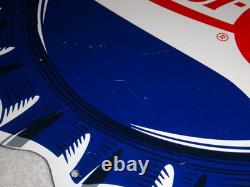 Vintage Drink Pepsi Cola Diecut 14 Metal Soda Pop Gasoline Oil Flange Sign M173