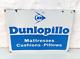 Vintage Dunlop Dunlopillo Mattress Cushion Pillow Double Sided Enamel Sign Eb416