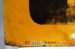 Vintage Dunlop Stock Porcelain Double Sided Enamel Sign 18x12 Tire Tyres Garage