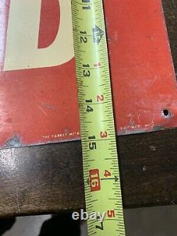 Vintage Eddys Bread Double sided Advertising Sign Original