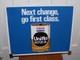 Vintage Exxon Uniflo Motor Oil Double Sided Gas Pump Top Metal Sign