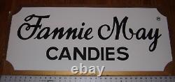 Vintage Fannie May Candies Double Sided Hanging Sign