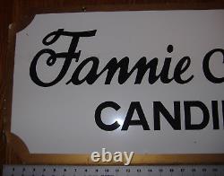 Vintage Fannie May Candies Double Sided Hanging Sign
