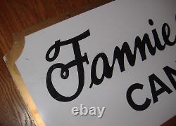 Vintage Fannie May Candies Double Sided Hanging Sign