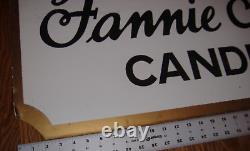 Vintage Fannie May Candies Double Sided Hanging Sign